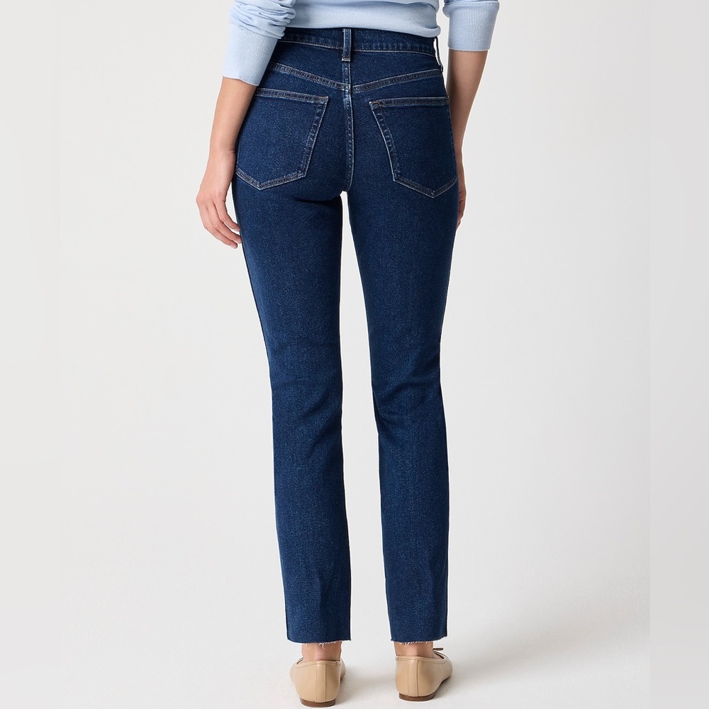 NWT J Crew Classic Vintage Raw Hem Dk Blue Jean 28 and 29 - Picture 2 of 12